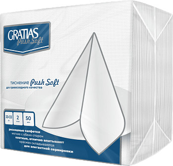 Салфетки бумажные «Push Soft»