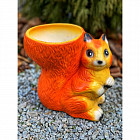 Садовая фигура «Белка кашпо»