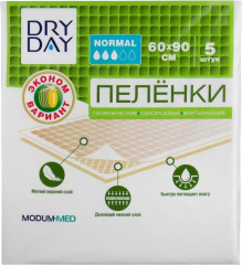 Пеленки гигиенические одноразовые впитывающие «Dry day normal»