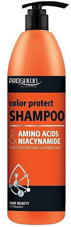 Шампунь для защиты цвета окрашенных и обесцвеченных волос «Amino Acids and Niacynamide Color Protect Shampoo» | Prosalon