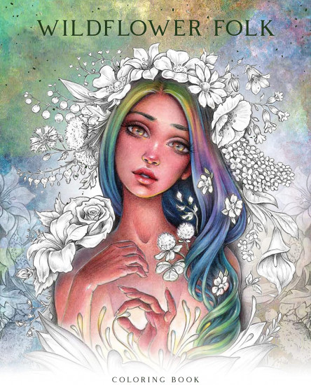 Wildflower Folk Coloring Book