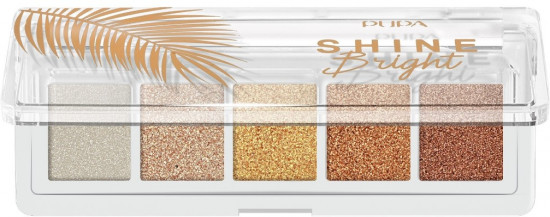 Палетка теней «Shine Bright Eye Palette», оттенок 001 Sunny Gold