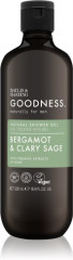 Гель для душа «Goodness Mens Bergamot and Clary Sage Shower Gel»