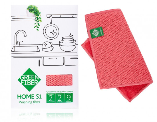 Салфетка для мытья посуды «Green Fiber Home S1»