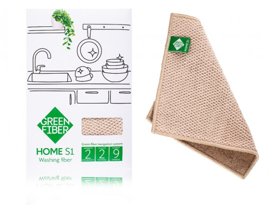 Салфетка для мытья посуды «Green Fiber Home S1»