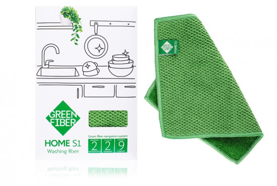 Салфетка для мытья посуды «Green Fiber Home S1»