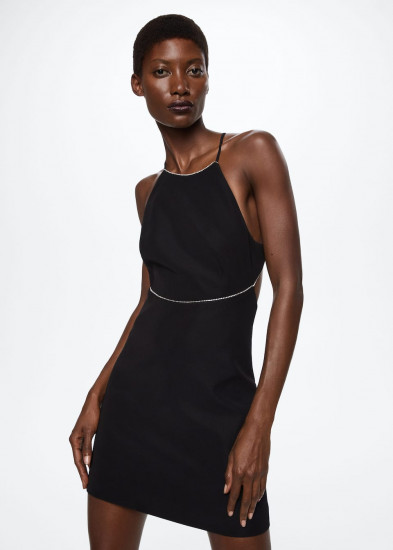 Платье женское со стразами