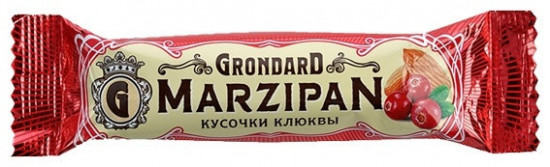 Марципановый батончик с клюквой в шоколаде