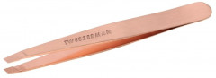 Пинцет для коррекции бровей скошенный «Rose Gold Slant»