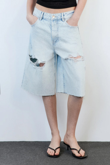 Шорты-бриджи джинсовые женские