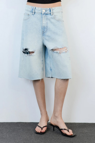 Шорты-бриджи джинсовые женские