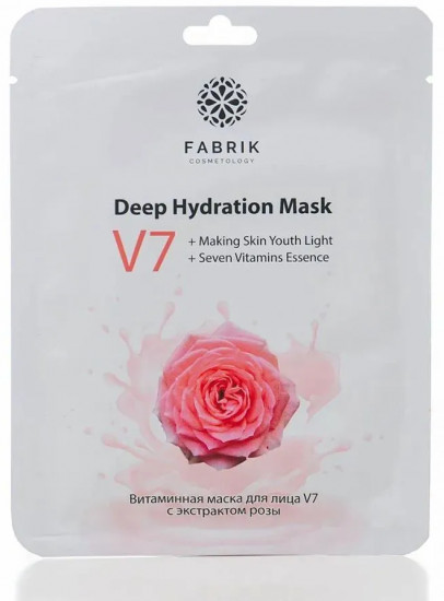 Маска для лица с экстрактом розы «V7»