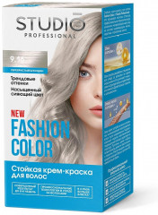 Краска для волос «Fashion Color», оттенок 9.16 Серебристый блондин