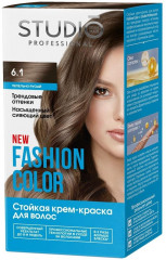 Краска для волос «Fashion Color», оттенок 6.1 Пепельно-русый