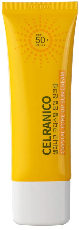 Крем для лица солнцезащитный «Crystal Tone Up Sun Cream» SPF50/PА+++ | Celranico