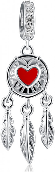 Шарм-подвеска из серебра с эмалью