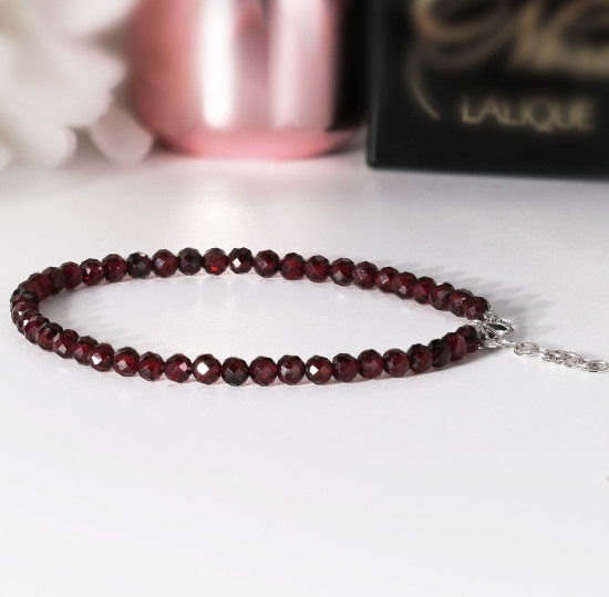 Браслет из серебра с наногранатами