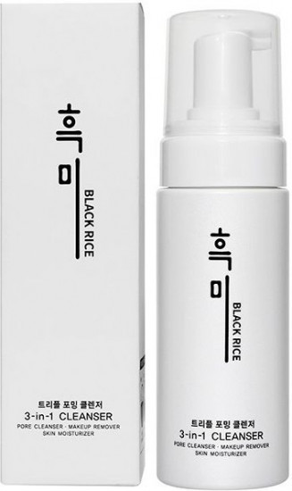 Пенка для умывания «3 в 1. Black Rice Triple Foaming Cleanser»
