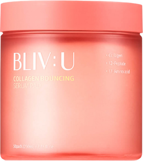 Тонер-пэды коллагеновые «Collagen Bouncing Serum Pad»
