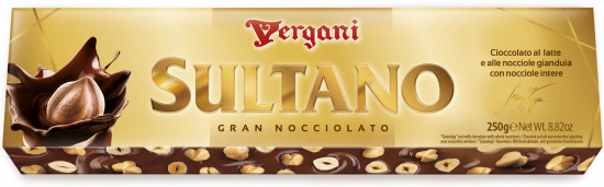 Шоколад молочный с цельным фундуком «Sultano Gran Nocciolato»