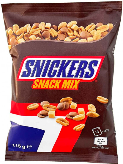 Набор из обжаренного арахиса, шоколада и карамели «Snack Mix»
