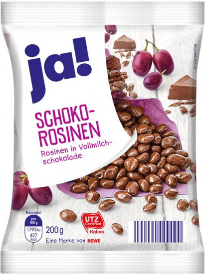 Изюм в молочном шоколаде «Schoko-Rosinen»