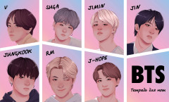 Тетрадь для нот «BTS»