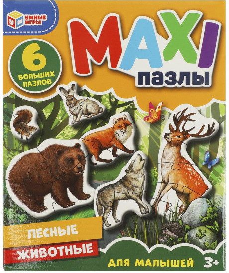 Макси-пазлы для малышей «Лесные животные»