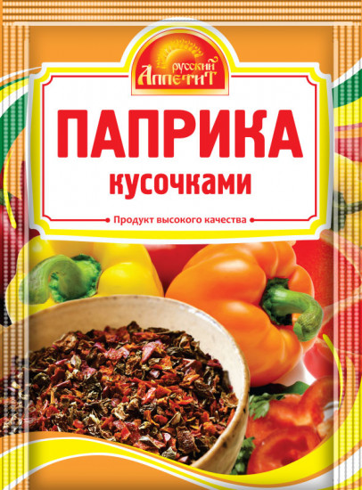 Паприка кусочками
