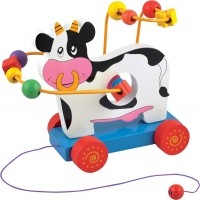 Лабиринт — каталка "Корова" | Мир деревянных игрушек