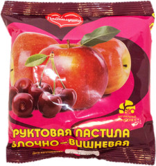 Пастила фруктовая со вкусом яблока и вишни