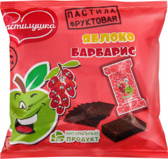 Пастила фруктовая со вкусом яблока и барбариса