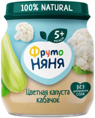 Пюре овощное «Цветная капуста и кабачок»