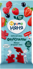 Фруктовые кусочки из яблок и ягодного микса