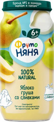 Пюре детское «Яблоко-груша со сливками»