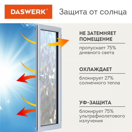 Пленка на окно самоклеящаяся «Льдины»