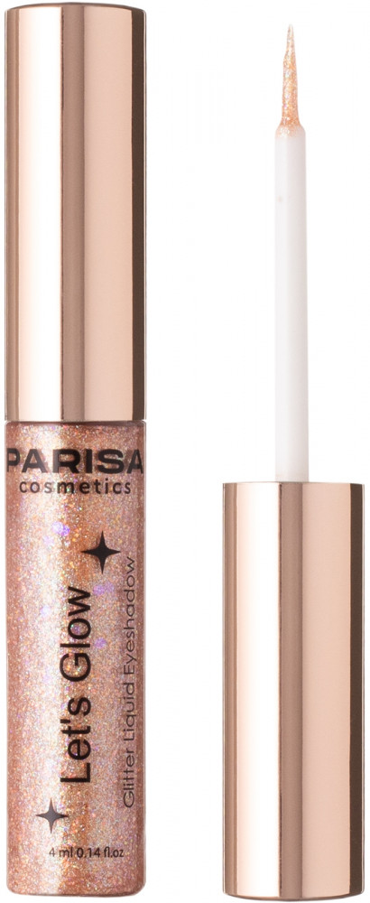 Тени для век жидкие с глиттером «Let’s Glow», оттенок 05 Bronze | Parisa Cosmetics