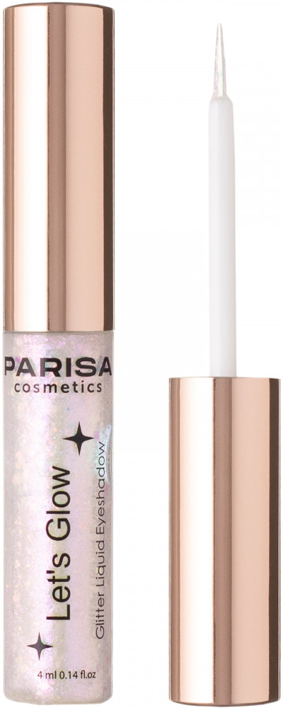 Тени для век жидкие с глиттером «Let’s Glow», оттенок 06 Sapphire | Parisa Cosmetics