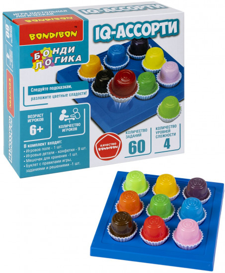 Игра настольная логическая «IQ-АССОРТИ»