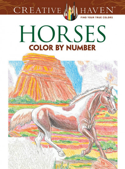 Creative Haven Horses Color by Number