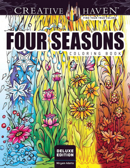 Creative Haven Deluxe Edition Four Seasons Coloring Book