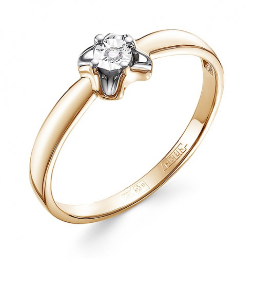 Кольцо из золота с бриллиантом