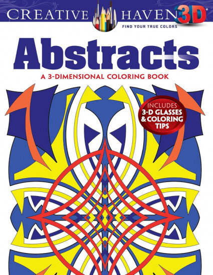 Creative Haven 3-D Abstracts Coloring Book