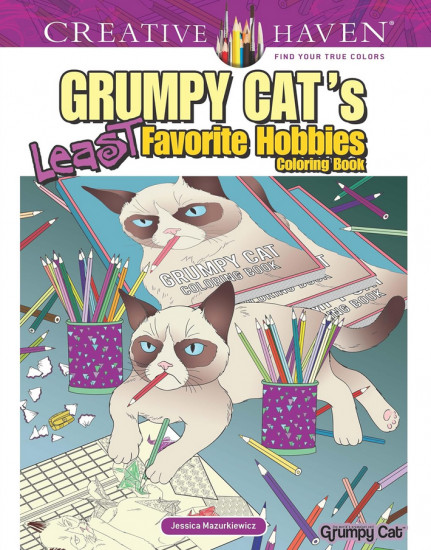 Creative Haven Grumpy Cat's Least Favorite Hobbies Coloring Book