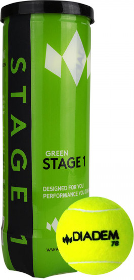 Набор мячей теннисных «Stage 1 Green Ball»