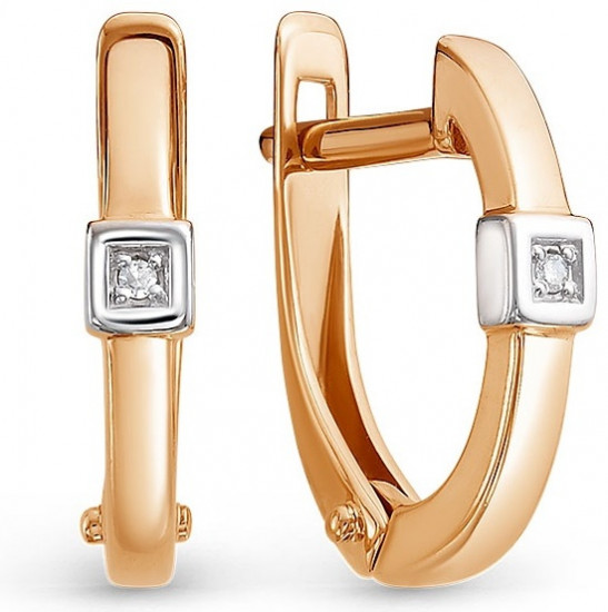 Серьги из серебра с бриллиантами