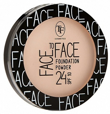 Пудра компактная тональная для лица «Face To Face SPF 10», оттенок 20 Ivory/Слоновая кость