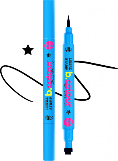 Подводка-фломастер для глаз «B.Color», оттенок 02 Black Star
