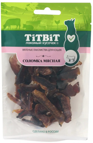 Лакомство для кошек «Соломка мясная»