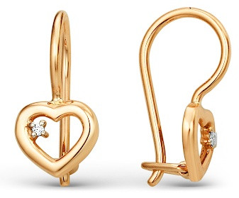 Серьги из золота с бриллиантами